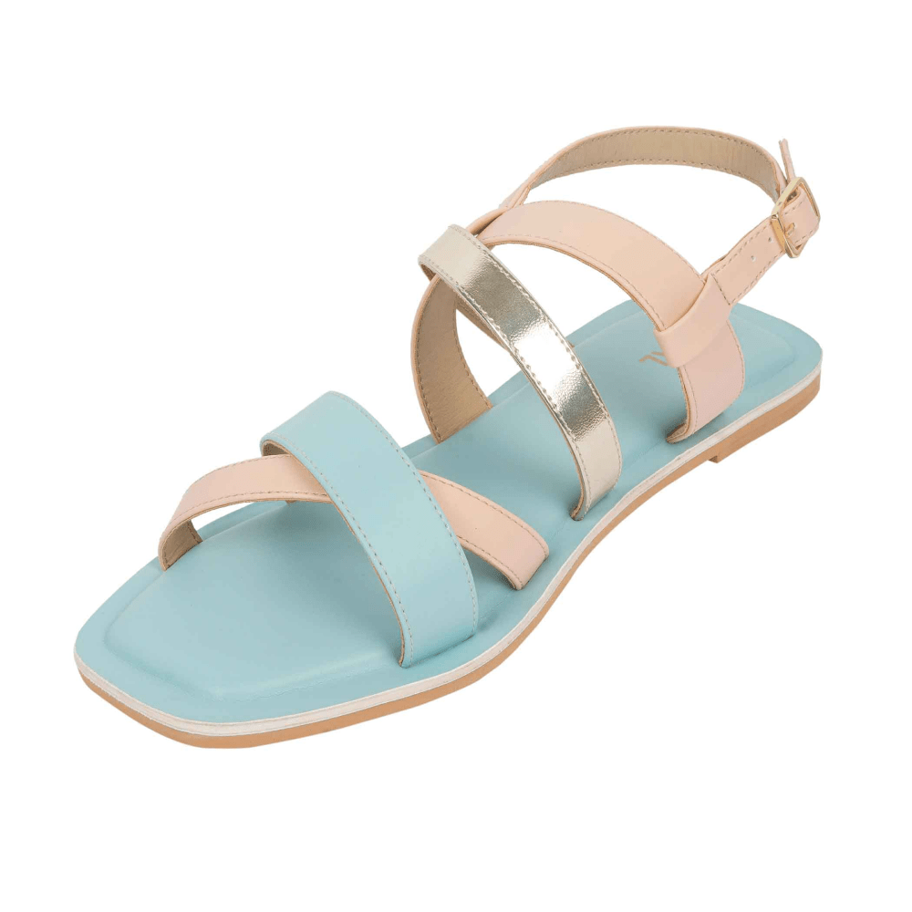 Blue Sapphire Soft Sandals - Bereal Shopping